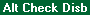 Screen: Alternate Check Disbursal