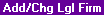 Topic: Add/Change Legal Firm