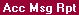 Report View: Accrual Message (Exception Report)