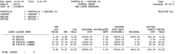 The new lease earnings report.