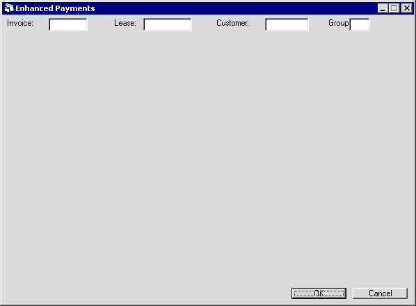 Enhanced Payments Selection dialog