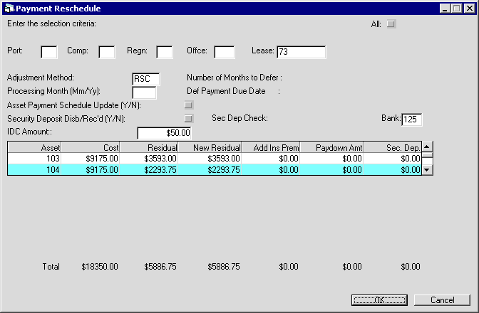 Shows the settings that become available on the screen following the selection screen.