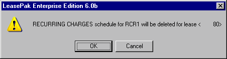 Delete RCR confirmation message