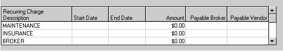 The RCR Payment Schedule section.