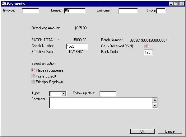 IBL Payments view for remaining amount.