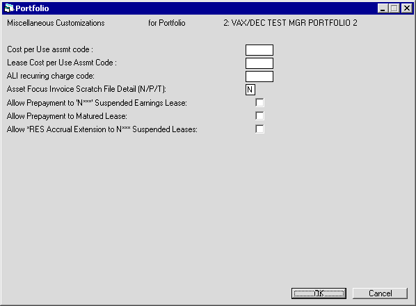 Miscellaneous Customizations - Screen 5