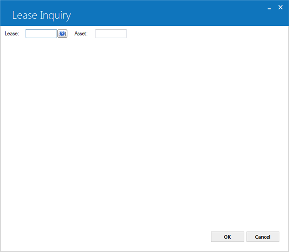 The Lease Inquiry selection dialog