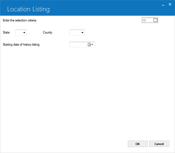 Selection criteria screen for R0915