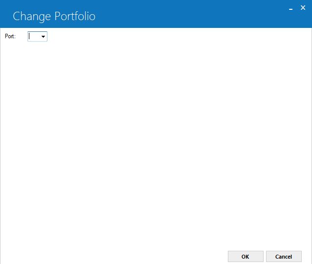 Change/Delete Portfolio