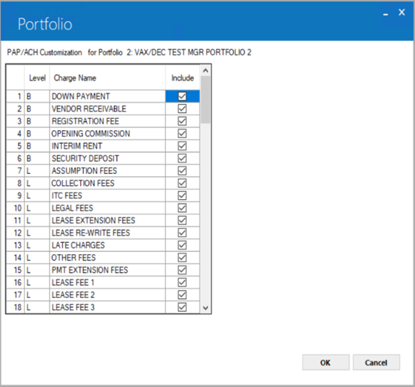 PAP/ACH Control File