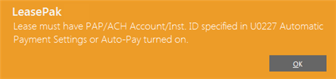 Prompt for PAP acctid error message