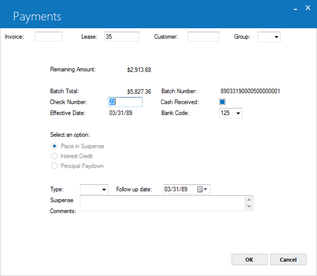Credit Memo view for Payments update.