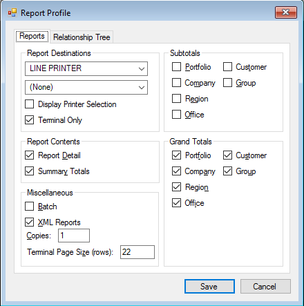 Report Profile