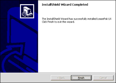 Installation finish