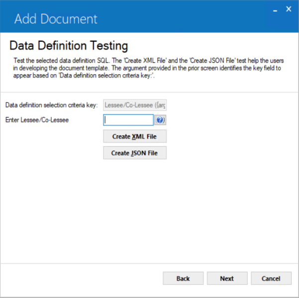 Data Definition Testing