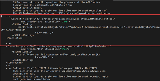 JBoss Web Server Redirection to Port 8443